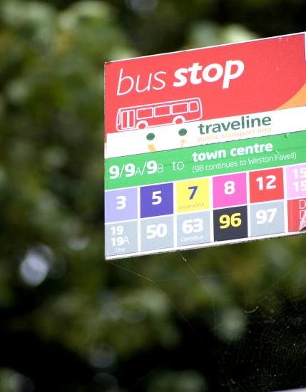 Northampton bus stop flag